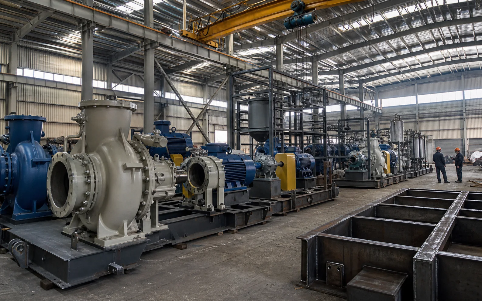 Industrial pump and machinery production facility