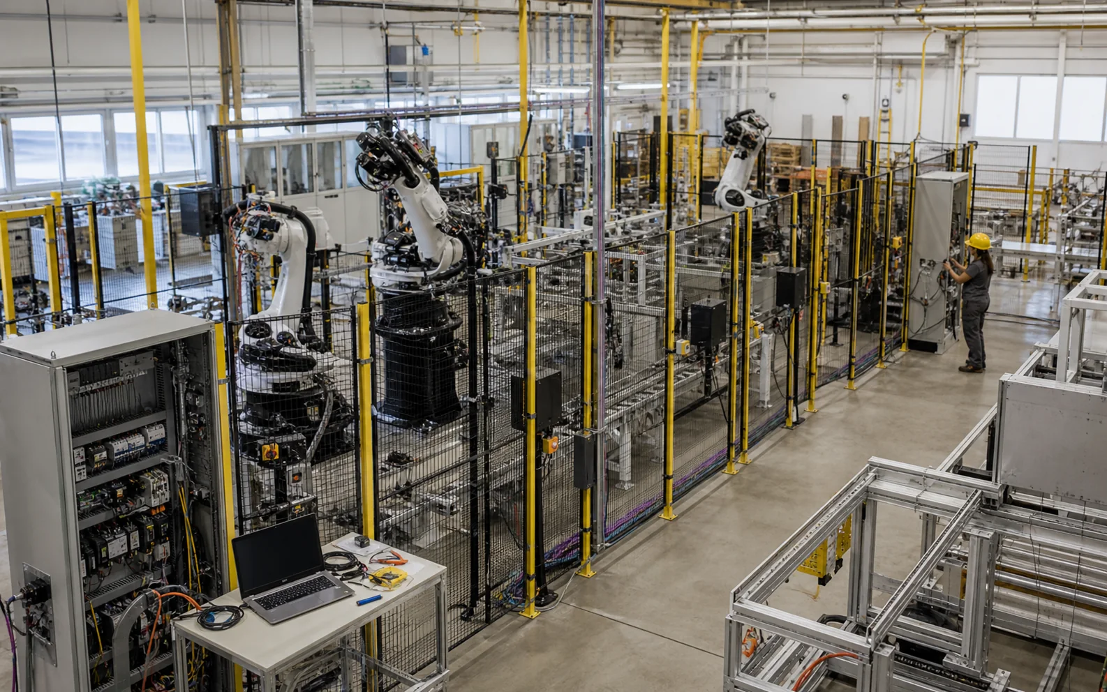 Industrial automation production line in a Chinese factory