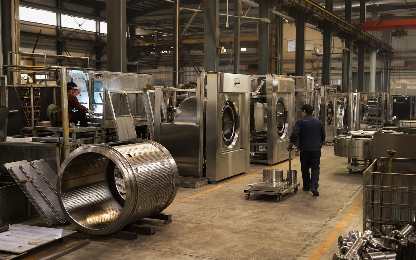 Industrial laundry equipment production line in China