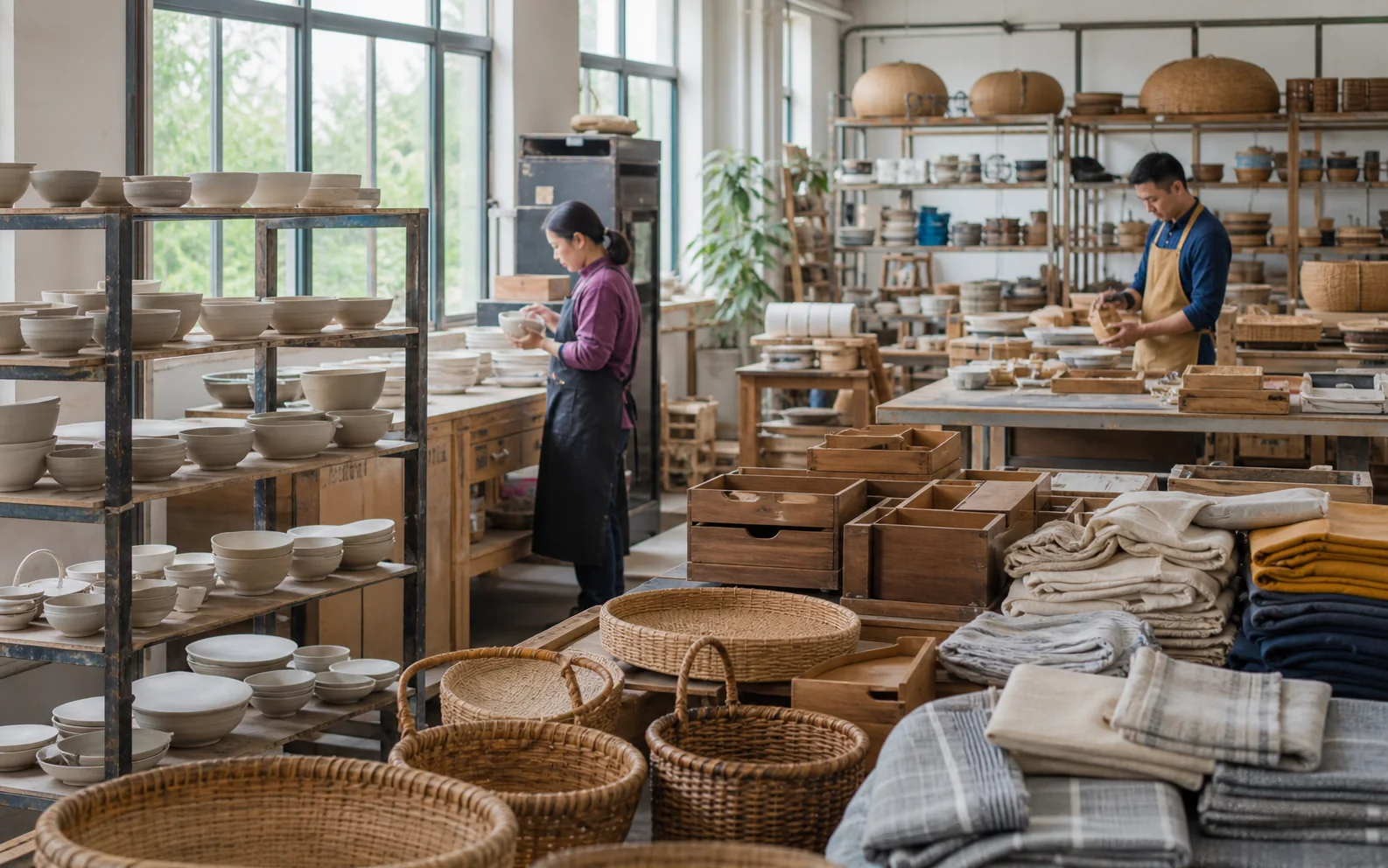 Mixed-material homeware production workshop