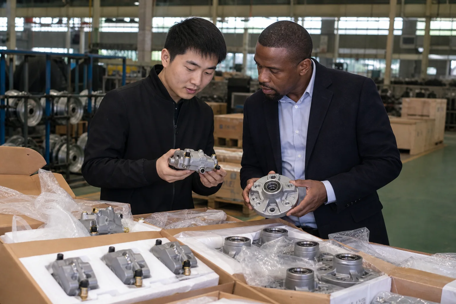 Pre-shipment inspection of motorcycle components