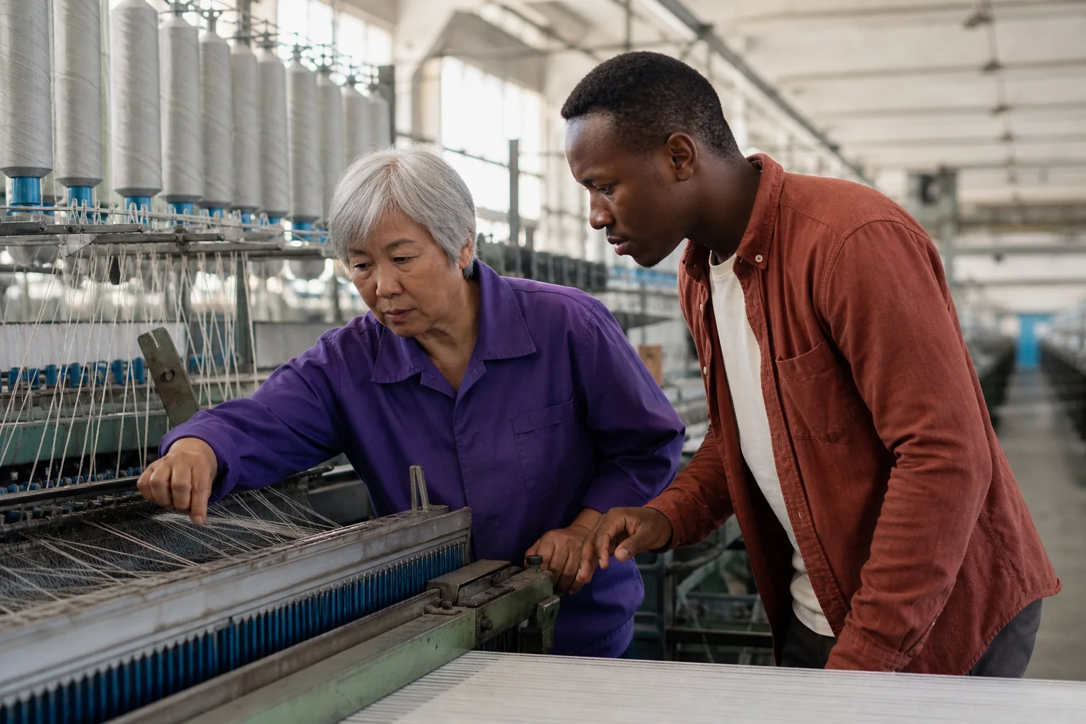 Textile machinery supplier assessment in China